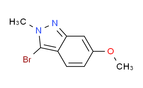 CAS No. 1781109-38-3, 3-Bromo-6-methoxy-2-methyl-2H-indazole