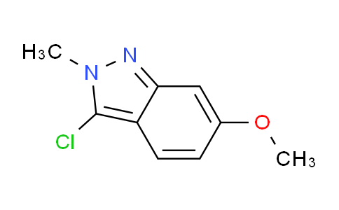 CAS No. 1784339-87-2, 3-Chloro-6-methoxy-2-methyl-2H-indazole