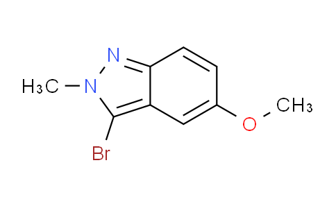 CAS No. 918946-35-7, 3-Bromo-5-methoxy-2-methyl-2H-indazole
