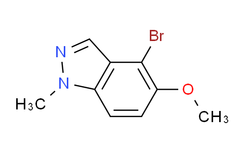 CAS No. 1782257-82-2, 4-Bromo-5-methoxy-1-methyl-1H-indazole