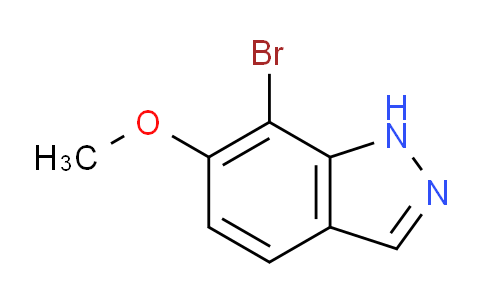 CAS No. 1374651-66-7, 7-Bromo-6-methoxy-1H-indazole