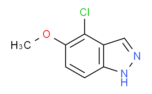 CAS No. 1352395-04-0, 4-Chloro-5-methoxy-1H-indazole