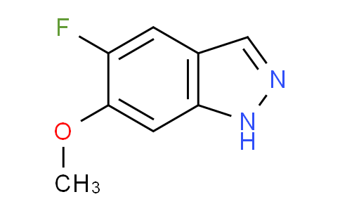 CAS No. 1082041-57-3, 5-Fluoro-6-methoxy-1H-indazole