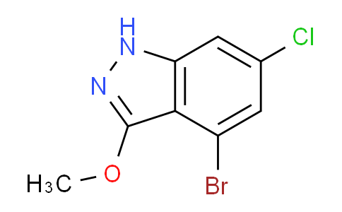 CAS No. 1936052-49-1, 4-Bromo-6-chloro-3-methoxy-1H-indazole