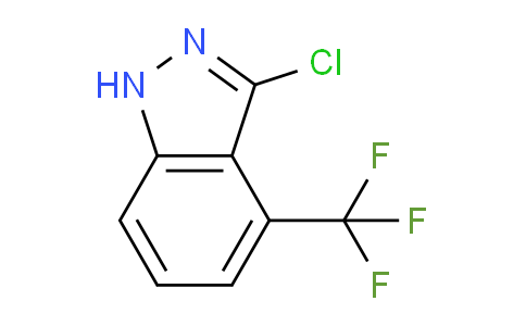 CAS No. 1388070-12-9, 3-Chloro-4-(trifluoromethyl)-1H-indazole