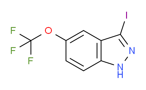 CAS No. 1426423-96-2, 3-Iodo-5-(trifluoromethoxy)-1H-indazole