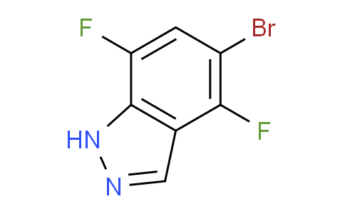 CAS No. 1459253-84-9, 5-Bromo-4,7-difluoro-1H-indazole