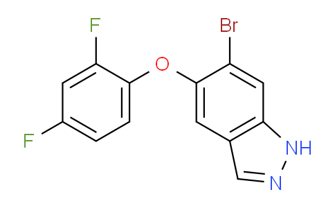 CAS No. 765914-74-7, 6-Bromo-5-(2,4-difluorophenoxy)-1H-indazole