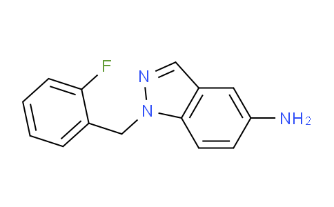 CAS No. 202197-30-6, 1-(2-Fluorobenzyl)-1H-indazol-5-amine