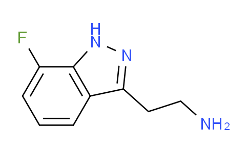 CAS No. 1360953-51-0, 2-(7-Fluoro-1H-indazol-3-yl)ethanamine