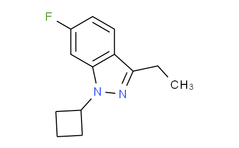 CAS No. 885271-96-5, 1-Cyclobutyl-3-ethyl-6-fluoro-1H-indazole