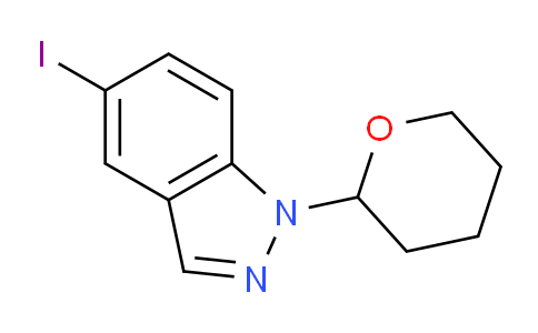 CAS No. 1337882-14-0, 5-Iodo-1-(tetrahydro-2H-pyran-2-yl)-1H-indazole
