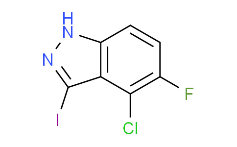 CAS No. 1082040-26-3, 4-Chloro-5-fluoro-3-iodo-1H-indazole
