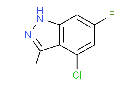 CAS No. 887567-83-1, 4-Chloro-6-fluoro-3-iodo-1H-indazole