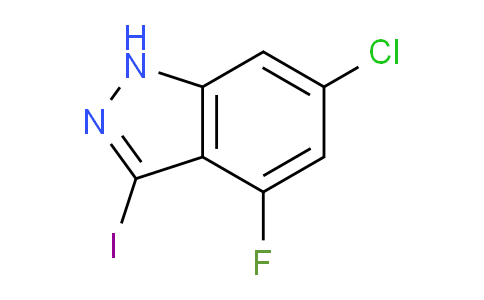 CAS No. 887567-96-6, 6-Chloro-4-fluoro-3-iodo-1H-indazole