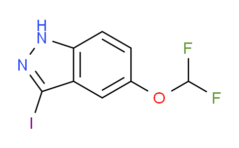 CAS No. 1352395-59-5, 5-(Difluoromethoxy)-3-iodo-1H-indazole
