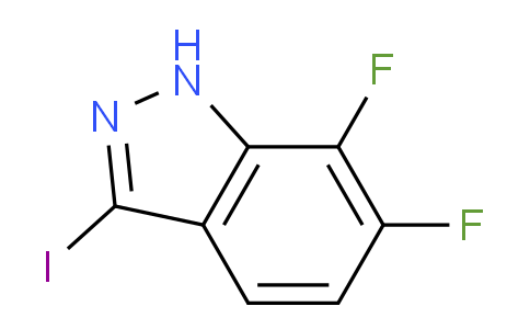 CAS No. 1935364-09-2, 6,7-Difluoro-3-iodo-1H-indazole