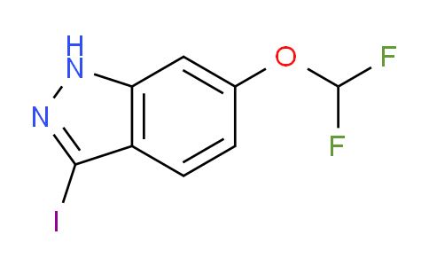 CAS No. 1352394-87-6, 6-(Difluoromethoxy)-3-iodo-1H-indazole