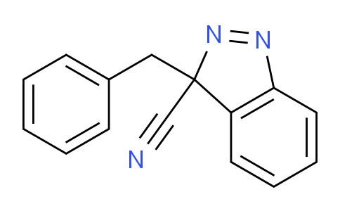 CAS No. 39678-56-3, 3-Benzyl-3H-indazole-3-carbonitrile