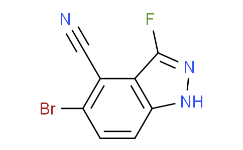 CAS No. 1459253-73-6, 5-Bromo-3-fluoro-1H-indazole-4-carbonitrile