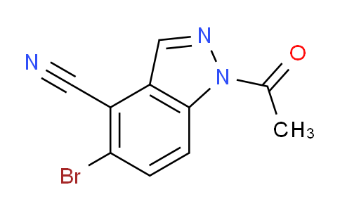 CAS No. 1459253-68-9, 1-Acetyl-5-bromo-1H-indazole-4-carbonitrile