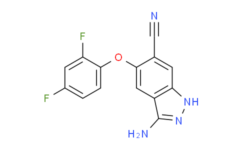 CAS No. 1392272-70-6, 3-Amino-5-(2,4-difluorophenoxy)-1H-indazole-6-carbonitrile