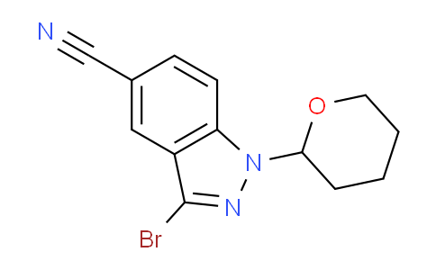 CAS No. 395101-69-6, 3-Bromo-1-(tetrahydro-2H-pyran-2-yl)-1H-indazole-5-carbonitrile