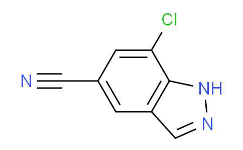 CAS No. 1031417-56-7, 7-Chloro-1H-indazole-5-carbonitrile