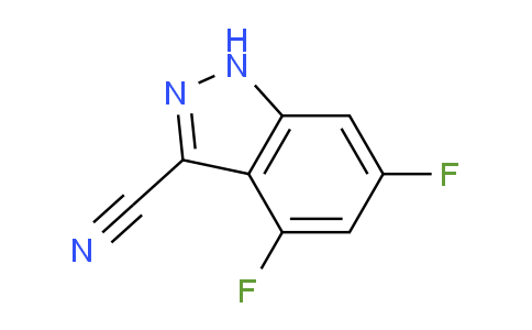 CAS No. 1360885-81-9, 4,6-Difluoro-1H-indazole-3-carbonitrile