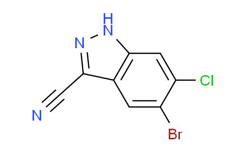 CAS No. 1956331-76-2, 5-Bromo-6-chloro-1H-indazole-3-carbonitrile