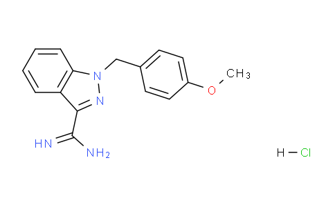 CAS No. 1628879-79-7, 1-(4-Methoxybenzyl)-1H-indazole-3-carboximidamide hydrochloride
