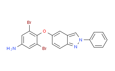 CAS No. 918946-22-2, 3,5-Dibromo-4-((2-phenyl-2H-indazol-5-yl)oxy)aniline