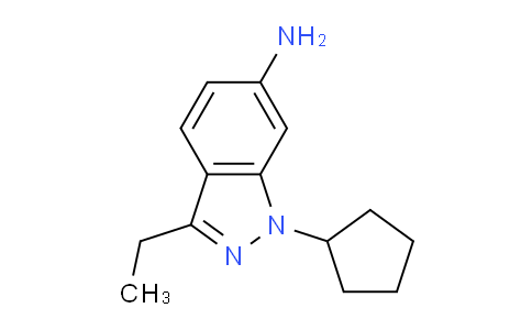 CAS No. 652158-88-8, 1-Cyclopentyl-3-ethyl-1H-indazol-6-amine