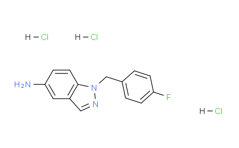 CAS No. 202197-32-8, 1-(4-Fluorobenzyl)-1H-indazol-5-amine trihydrochloride