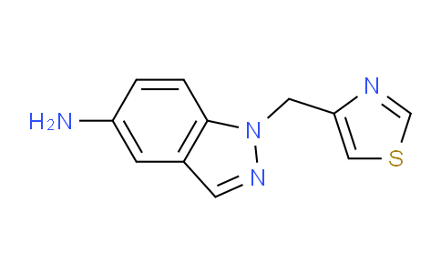 CAS No. 833474-37-6, 1-(Thiazol-4-ylmethyl)-1H-indazol-5-amine