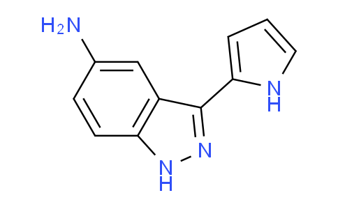 CAS No. 351456-35-4, 3-(1H-Pyrrol-2-yl)-1H-indazol-5-amine
