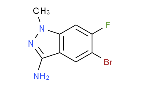 CAS No. 1414029-30-3, 5-Bromo-6-fluoro-1-methylindazol-3-amine