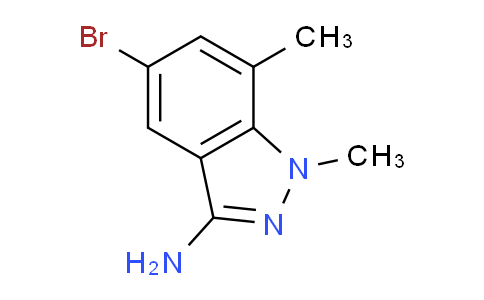 CAS No. 1820704-52-6, 5-Bromo-1,7-dimethyl-1H-indazol-3-amine