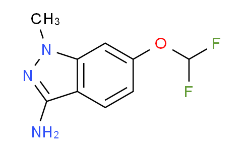 CAS No. 1192813-39-0, 6-(Difluoromethoxy)-1-methyl-1H-indazol-3-amine