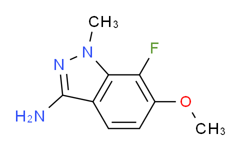 CAS No. 1355171-72-0, 7-Fluoro-6-methoxy-1-methyl-1H-indazol-3-amine