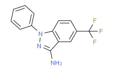 CAS No. 61272-73-9, 1-Phenyl-5-(trifluoromethyl)-1H-indazol-3-amine