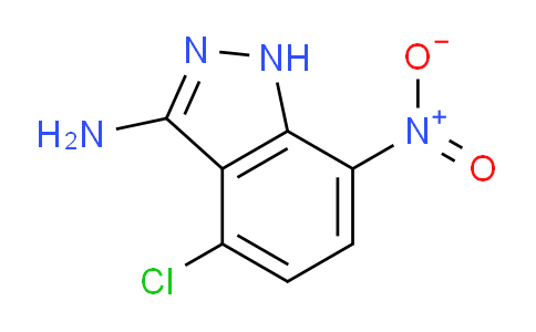 CAS No. 1192263-96-9, 4-Chloro-7-nitro-1H-indazol-3-amine