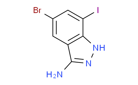 CAS No. 1935186-93-8, 5-Bromo-7-iodo-1H-indazol-3-amine