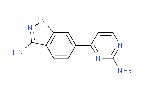CAS No. 1238077-01-4, 6-(2-Aminopyrimidin-4-yl)-1H-indazol-3-amine
