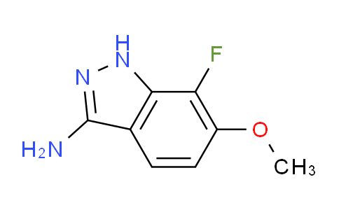 CAS No. 1279842-87-3, 7-Fluoro-6-methoxy-1H-indazol-3-amine