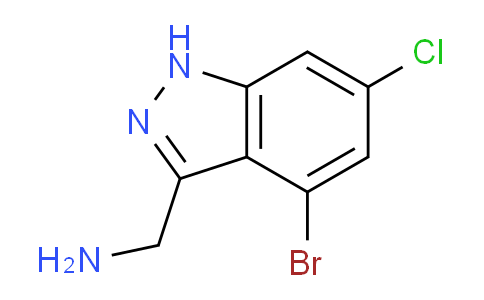 CAS No. 1936212-22-4, (4-Bromo-6-chloro-1H-indazol-3-yl)methanamine