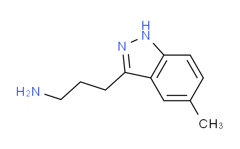 CAS No. 1520881-08-6, 3-(5-Methyl-1H-indazol-3-yl)propan-1-amine