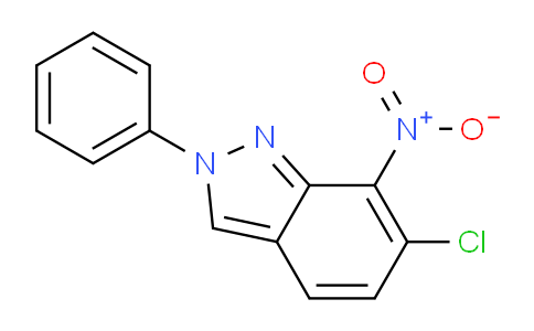 CAS No. 61076-93-5, 6-Chloro-7-nitro-2-phenyl-2H-indazole