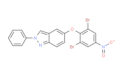 CAS No. 918946-25-5, 5-(2,6-Dibromo-4-nitrophenoxy)-2-phenyl-2H-indazole
