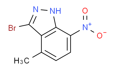 CAS No. 1427460-21-6, 3-Bromo-4-methyl-7-nitro-1H-indazole